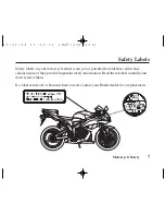 Предварительный просмотр 16 страницы Honda CBR600RR 2007 Owner'S Manual