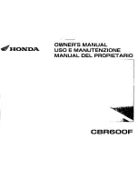 Предварительный просмотр 1 страницы Honda CBR6OOF Owner'S Manual