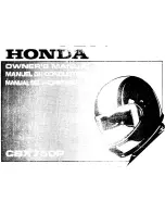 Honda CBX750P Owner'S Manual предпросмотр