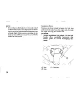 Предварительный просмотр 78 страницы Honda CBX750P Owner'S Manual