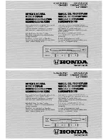 Honda CDX-MG6156ZH Owner'S Manual preview