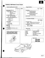 Предварительный просмотр 9 страницы Honda Civic 1196-1998 Service Manual