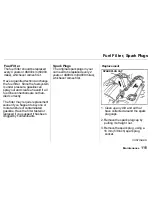 Предварительный просмотр 114 страницы Honda Civic del Sol 1993 Owner'S Manual