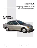 Preview for 1 page of Honda Civic Hybrid 2002 Emergency Response Manual