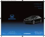 Предварительный просмотр 1 страницы Honda Civic Sedan 2013 Technology Reference Manual