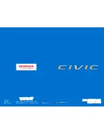 Honda Civik Owner'S Manual preview