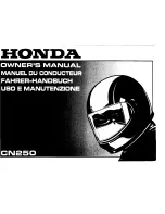 Honda CN250 Owner'S Manual preview