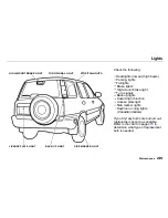 Предварительный просмотр 225 страницы Honda CR-V 1998 Reference Owner'S Manual