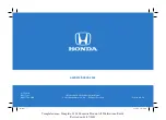 Предварительный просмотр 2 страницы Honda CR-V Hybrid 2022 Navigation Manual