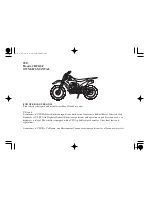 Предварительный просмотр 2 страницы Honda CRF110F 2013 Owner'S Manual