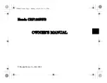 Preview for 1 page of Honda CRF125F 2021 Owner'S Manual