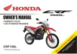 Honda CRF150L Owner'S Manual preview