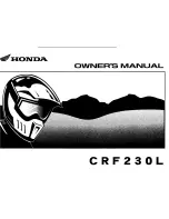 Honda CRF230L Owner'S Manual preview