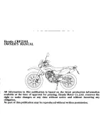 Preview for 5 page of Honda CRF230L Owner'S Manual