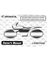 Honda CRM250AR Owner'S Manual preview