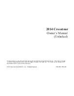 Предварительный просмотр 1 страницы Honda Crosstour 2014 Owner'S Manual