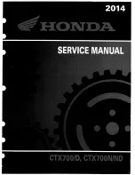 Honda CTX700D Service Manual предпросмотр