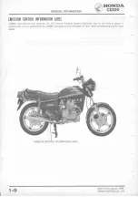 Предварительный просмотр 14 страницы Honda CX500 1978 Shop Manual