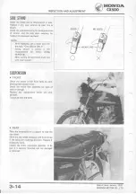 Предварительный просмотр 34 страницы Honda CX500 1978 Shop Manual