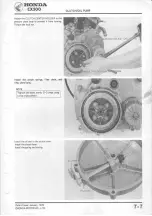 Предварительный просмотр 83 страницы Honda CX500 1978 Shop Manual