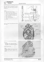 Предварительный просмотр 107 страницы Honda CX500 1978 Shop Manual