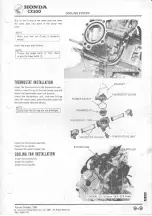 Предварительный просмотр 109 страницы Honda CX500 1978 Shop Manual