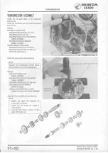 Предварительный просмотр 134 страницы Honda CX500 1978 Shop Manual