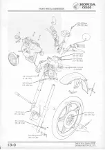 Предварительный просмотр 158 страницы Honda CX500 1978 Shop Manual