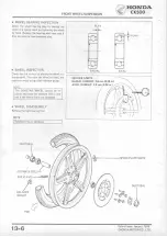 Предварительный просмотр 164 страницы Honda CX500 1978 Shop Manual