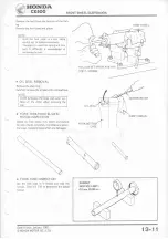 Предварительный просмотр 169 страницы Honda CX500 1978 Shop Manual