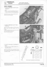 Предварительный просмотр 187 страницы Honda CX500 1978 Shop Manual