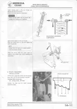 Предварительный просмотр 189 страницы Honda CX500 1978 Shop Manual