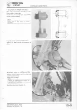 Предварительный просмотр 217 страницы Honda CX500 1978 Shop Manual