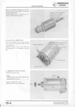 Предварительный просмотр 234 страницы Honda CX500 1978 Shop Manual