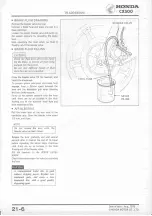 Предварительный просмотр 256 страницы Honda CX500 1978 Shop Manual