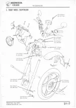 Предварительный просмотр 257 страницы Honda CX500 1978 Shop Manual