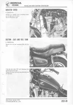 Предварительный просмотр 271 страницы Honda CX500 1978 Shop Manual