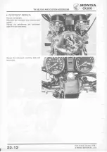 Предварительный просмотр 274 страницы Honda CX500 1978 Shop Manual