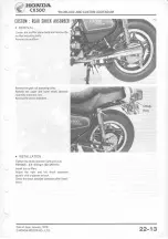 Предварительный просмотр 275 страницы Honda CX500 1978 Shop Manual