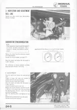 Предварительный просмотр 297 страницы Honda CX500 1978 Shop Manual