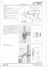 Предварительный просмотр 309 страницы Honda CX500 1978 Shop Manual