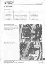 Предварительный просмотр 330 страницы Honda CX500 1978 Shop Manual