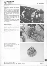 Предварительный просмотр 338 страницы Honda CX500 1978 Shop Manual