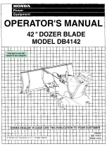 Honda DB4142 Operator'S Manual preview