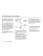 Предварительный просмотр 7 страницы Honda Del Sol 1995 Owner'S Manual