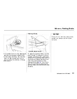 Предварительный просмотр 62 страницы Honda Del Sol 1995 Owner'S Manual