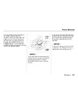 Предварительный просмотр 141 страницы Honda Del Sol 1995 Owner'S Manual