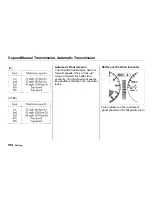 Предварительный просмотр 103 страницы Honda Del Sol 1997 Reference Owner'S Manual
