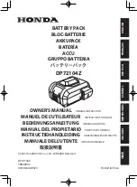 Honda DP72104Z Owner'S Manual preview