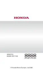 Предварительный просмотр 120 страницы Honda DPW3660XA Owner'S Manual